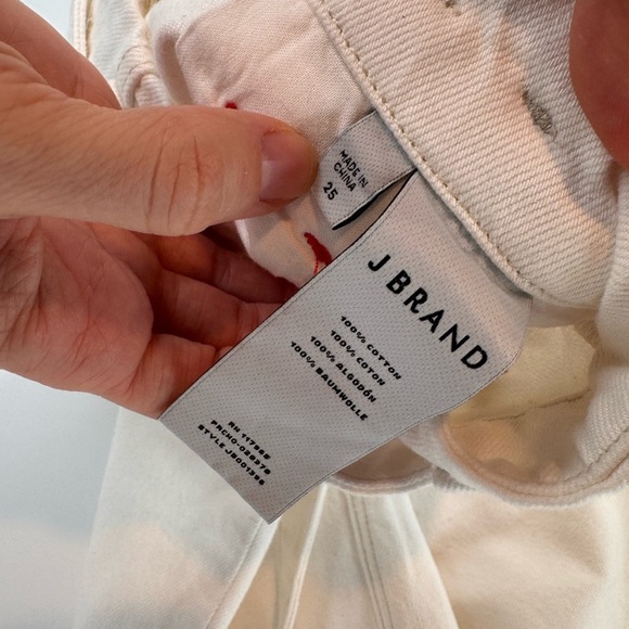 NWT J Brand Women’s White Denim Knee Length Skirt Size 25 - Picture 4 of 6